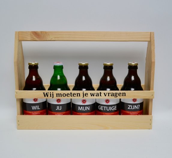 Welp bierkratje getuige zijn - De Cadeau Shop IY-89